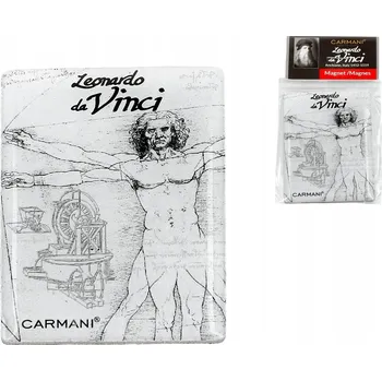 Dekorativní magnet MAGNET NA LEDNIČKU LEONARDO DA VINCI VITRUVIÁNSKÝ MUŽ MAGNET DEKORACE