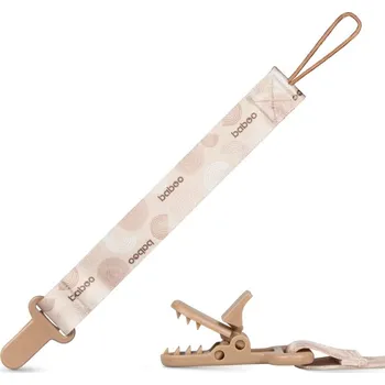 pouzdro na dudlík Baboo Textile Soother Holder klip na dudlík Au Naturale 1 ks