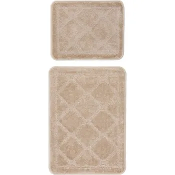 Koupelnová předložka Předložka do koupelny Bari 101 beige Set 50 x 40 cm a 50 x 80 cm