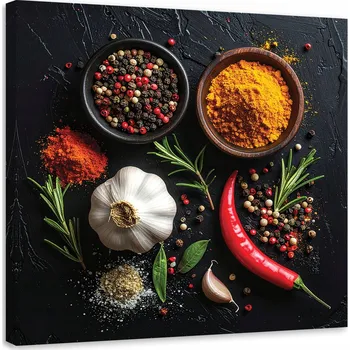 Obraz Obraz do kuchyně restaurace baru jídelny, Koření Jídlo Zelenina 60x60