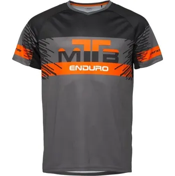 Cyklistické oblečení Pánský cyklistický dres Arcore RIRO L Černá, Šedá, Oranžová