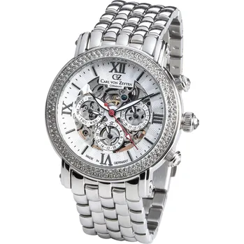 Hodinky Carl von Zeyten CVZ0062WHMS Kniebis Automatic Black Forest 40mm