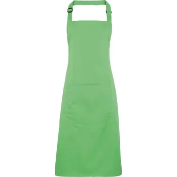 Kuchyňská zástěra Premier Workwear Keprová pracovní zástěra s kapsou z kolekce Colours Collection Barva: Zelená jablková, Velikost: 72 x 86 cm PW154