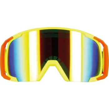 Motocyklové brýle S-Line Motocyklové crossové brýle S-line Scrub MX žlutá-červená-žlutá Červená
