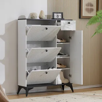 Botník Botník Arhatreya 25 x 90 x 121 cm bílá