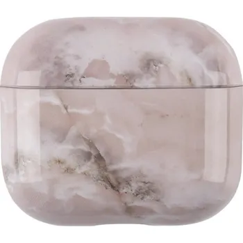 Sluchátka VSECHNONAMOBIL 97602 MARBLE Pouzdro pro sluchátka Apple Airpods 4 PINK