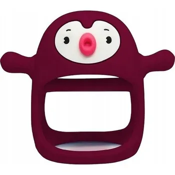 Ortodontické silikonové kousátko Smily Mia červené, od 3 měsíců