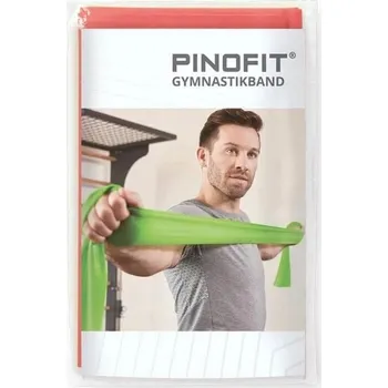 Odporová guma / posilovací guma na cvičení a rehabilitaci – střední odpor + Pinofit 2 korálová