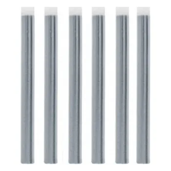 Dortová svíčka Svíčky na dort stříbrno-bílé 12ks 12cm