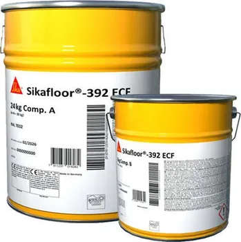 barva na beton Sika Sikafloor®-392 ECF · Antistatický epox. nátěr s chemickou odolností · RAL 7032 (štěrková šedá)
