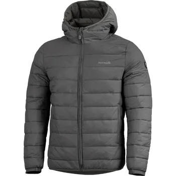 Pánský zimní kabát Kabát PENTAGON AURORA 2.0 PUFFER HOODED JACKET K08048-2.0 CINDER GREY 3XL