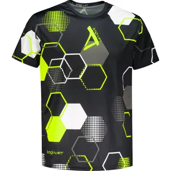 Pánská móda Pánské funkční tričko premium ALTISPORT VOJ/ALM037TR01 ČERNOŽLUTÁ S