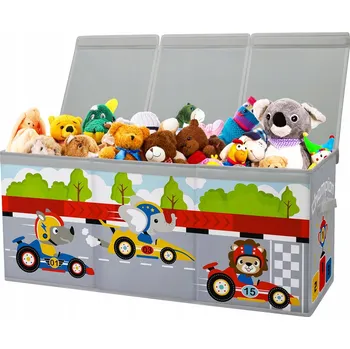 Úložný box EXTRA VELKÝ SKLÁDACÍ BOX NA HRAČKY PRO DĚTI 96×32×40 CM