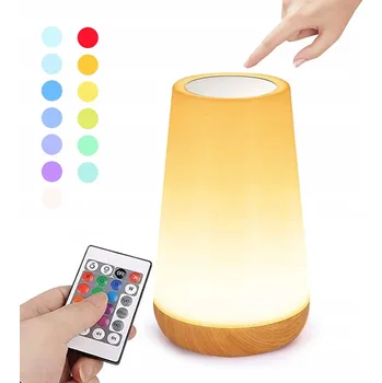 Lampička DOTYKOVÁ NOČNÍ LAMPA LED, LED LAMPIČKA DO LOŽNICE, LAMPIČKA 13 BAREV USB