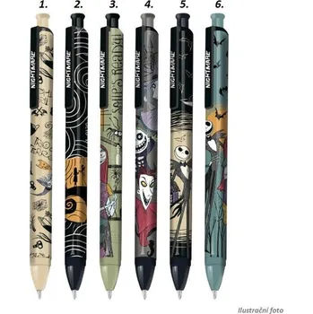 Gelový roller Colorino Tim Burton, 0,7 modrá, mix motivů