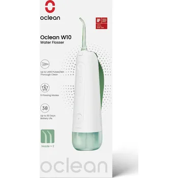 Péče o chrup Elektrická ústní sprcha Oclean W10 Green + 2 trysky
