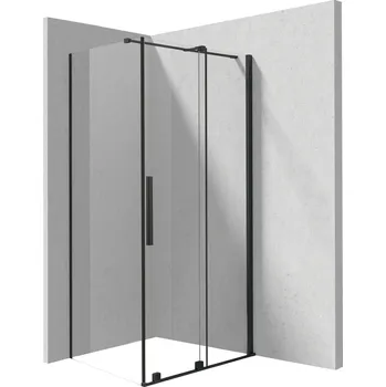 Deante Obdélníkový sprchový kout Prizma 140x70 cm - KPNNP14S07, černá mat - bez vaničky