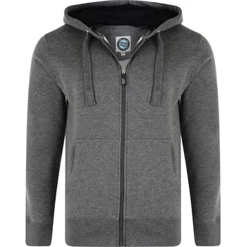 Pánská mikina KAM mikina pánská KBS 503H nadměrná velikost tmavě šedá 7XL