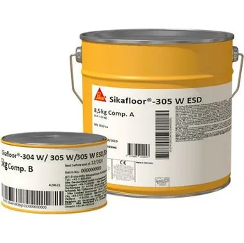 barva na beton Sika Sikafloor®-305 W ESD · Elektrostaticky disipativní PU nátěr · RAL 7040 (okenní šedý)