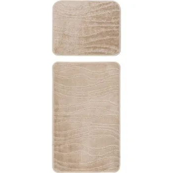 Koupelnová předložka Předložka do koupelny Bari 102 beige Set 50 x 80 cm a 50 x 40 cm