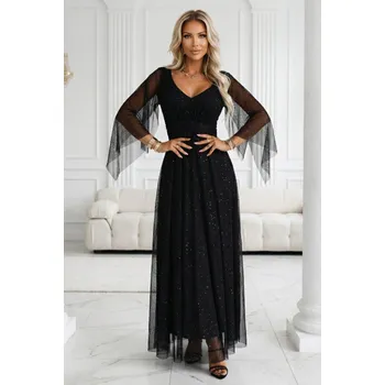 Oblečení a móda Dámské šaty NUMOCO 655-1 ČERNÁ unisize