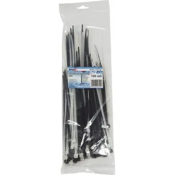 Stahovací páska Kabelové upínací pásky stahovací pásky MIX 100 kusů