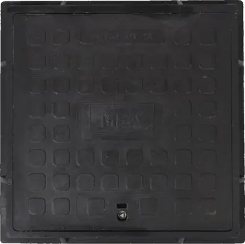 poklop MEA Kompozitní Poklop čtvercový s rámem A15kN, 400 × 400 × 55 mm 23-74040015