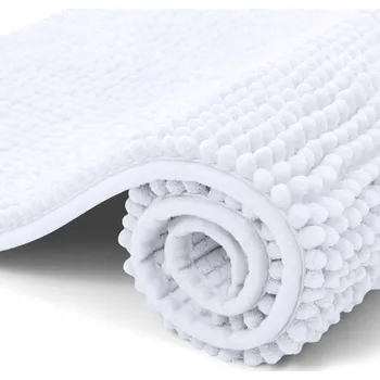 Koupelnová předložka OLANLY Koupelnová Předložka Protiskluzová Měkká 40x60cm Bílá