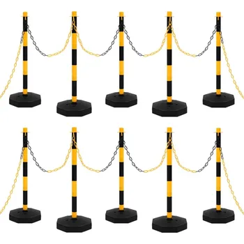 Dopravní značka Sada sloupků s 10m plastovým řetězem - 8720286365267