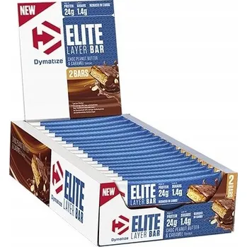 DYMATIZE ELITE LAYER BAR PROTEINOVÁ TYČINKA PREMIUM 18X 60G ČOKOLÁDA Ořech
