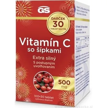 Green Swan GS Vitamin C 500 mg se šipkami 100 + 30 tablet navíc