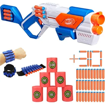 Dětská zbraň Nerf N Series sada pistole Strikeback G0218 + náramek na šipky + pěnové terče + 30 šipek N1