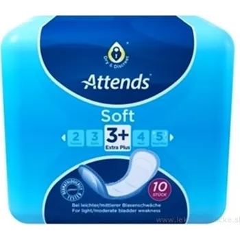 Attends Healthcare Group ATTENDS Soft Extra 3+ vložky inkontinenční, savost 799 ml, velikost 36,5 cm, 10 ks