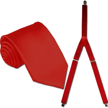 Kšandy Kšandy a kravata červená souprava Assante 503, Velikost Uni 0005/03