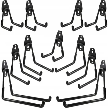 Věšák 11x Nástěnný hák jednoduchý 7+13+19 Cm nářadí garáž zahrada vybavení věšák