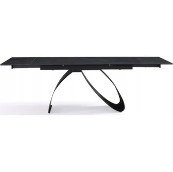 Jídelní stůl Rozkládací obdélníkový jídelní stůl keramický 160(240)x90cm Camogli Černý