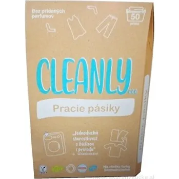 Prací prášek CLEANLY ECO Prací pásky Bez vůně 50 praní, 50 ks