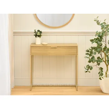 Konzolový stolek Konzolový stolek NIRAI se šuplíkem - dub