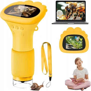 Mikroskop PŘENOSNÝ MIKROSKOP PRO DĚTI PRO POZOROVÁNÍ MIKROSVĚTA V TERÉNU