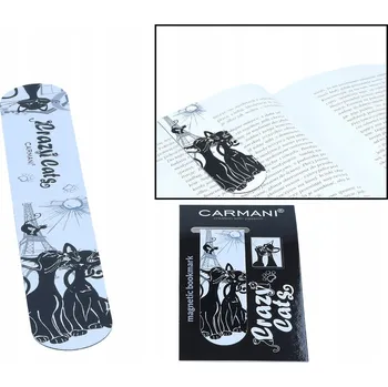 Záložka MAGNETICKÁ ZÁLOŽKA KNIHY KOČIČÍ SVĚT KOČKY V PAŘÍŽI DÁREK PRO MILOVNÍKA KOČEK