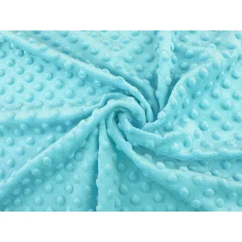 Minky s 3D puntíky SAN, střední, 4 (100) tyrkys