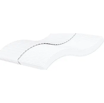 Matrace vidaXL Pěnová matrace bílá 200 x 220 cm tvrdost H2 H3