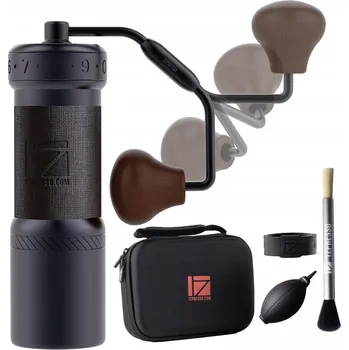 Mlýnek na kávu Ruční mlýnek 1Zpresso, kovový, šedý