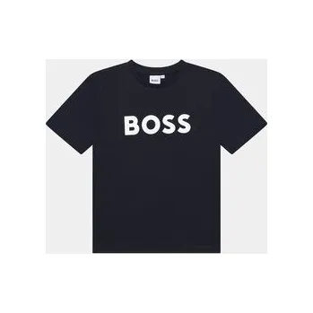 Boss T-Shirt J25P24 S Tmavomodrá Regular Fit 12Y