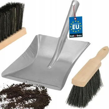KOTARBAU Sada Smetáček a Lopatka Kovová s Dřevěnou Rukojetí