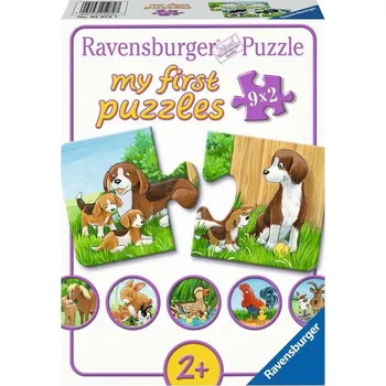 Puzzle RAVENSBURGER Puzzle pro děti Zvířátka na farmě 9 dílků po 2 elementy, od 2 let