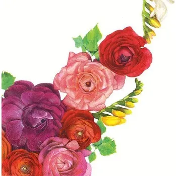 Papírový ubrousek Ubrousky DAISY L (20ks) Buttercups Mix with Freesia