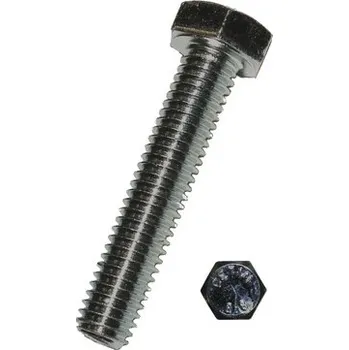 Šroub Šestihranný šroub 5/16"x1 1/4" závit (podobné DIN 933) galvanicky pozinkovaný 1 ks