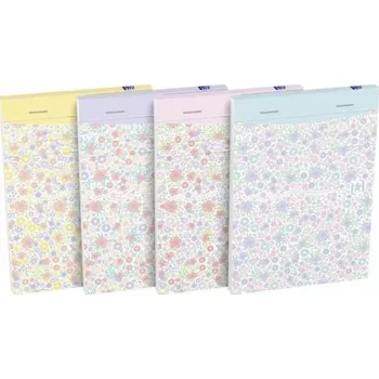 Zápisník Oxford - Zápisník Oxford Floral A6/80 listů, linkovaný, mix