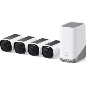 Bezpečnostní detektor Anker Venkovní kamera eufy E40, 4ks HomeBase3